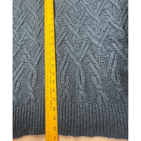 Free People Obsidian Chunky Oversized Cable Knit Button Front Cardigan Size Sm - Picture 4 of 8